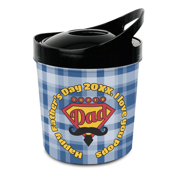Custom Hipster Dad Plastic Ice Bucket (Personalized)
