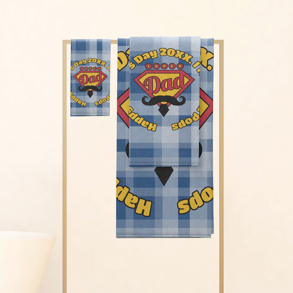Hipster Dad Personalized Towel Set