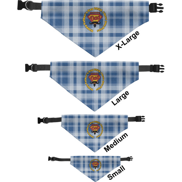 Hipster Dad Pet Bandana Sizes
