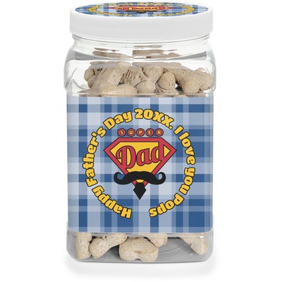 Hipster Dad Dog Treat Jar (Personalized)
