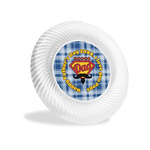 Hipster Dad Plastic Party Appetizer & Dessert Plates - 6" (Personalized)