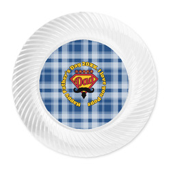 Hipster Dad Plastic Party Dinner Plates - 10" (Personalized)