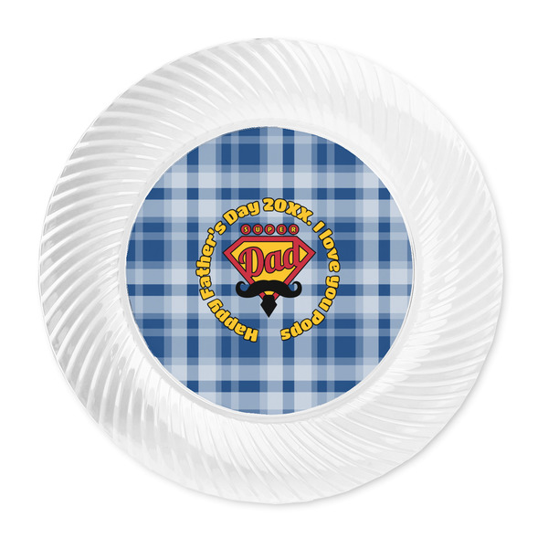 Hipster Dad Plastic Party Dinner Plates - Approval