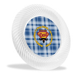 Hipster Dad Plastic Party Dinner Plates - 10" (Personalized)