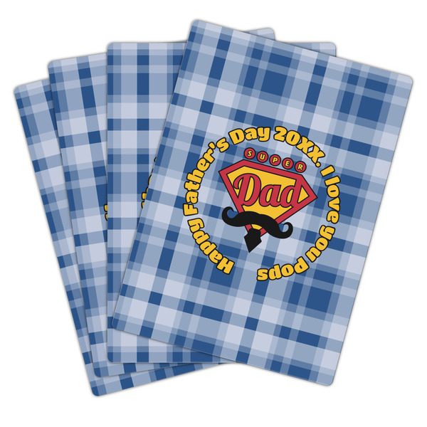 Hipster Dad Playing Cards - Hand Back View