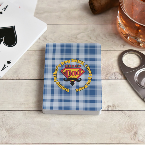 Hipster Dad Playing Cards - In Context