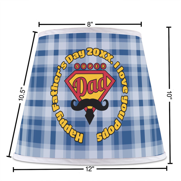 Hipster Dad Poly Film Empire Lampshade - Dimensions