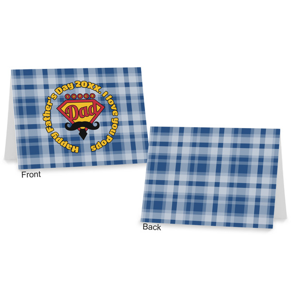 Hipster Dad Postcard - Front and Back