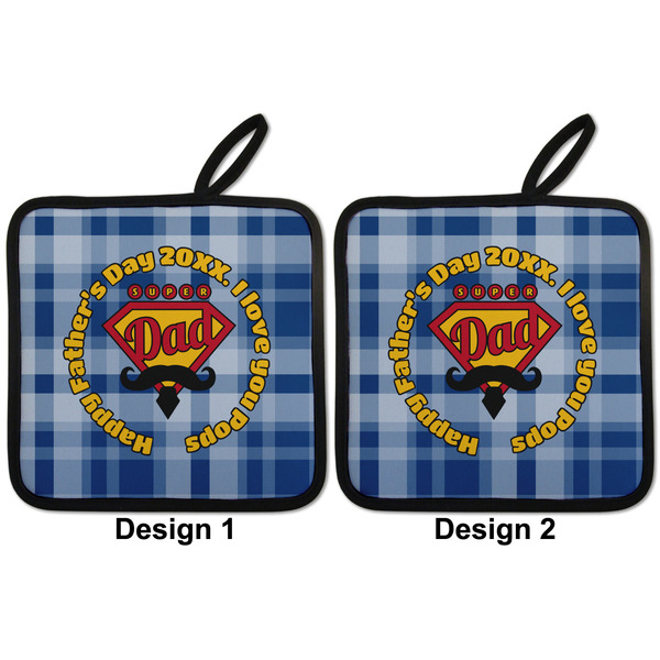 Hipster Dad Pot Holders - Set of 2 APPROVAL