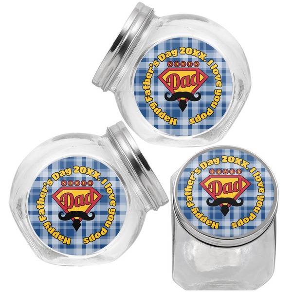 Hipster Dad Puppy Treat Jar - Top Left Right