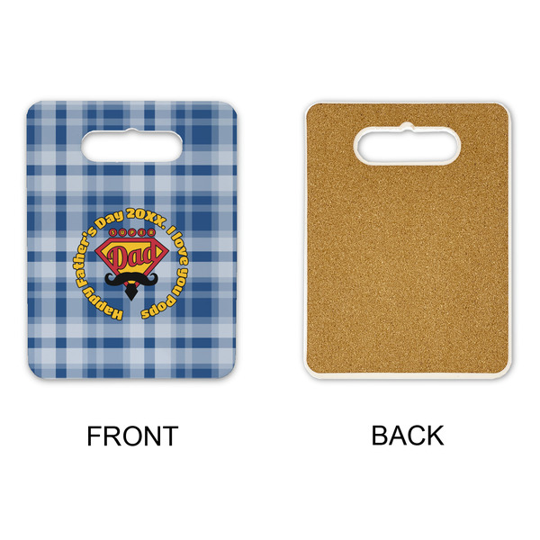 Hipster Dad Rectangle Trivet with Handle - APPROVAL