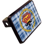 Hipster Dad Rectangular Trailer Hitch Cover - 2" (Personalized)