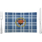 Hipster Dad Glass Rectangular Lunch / Dinner Plate (Personalized)