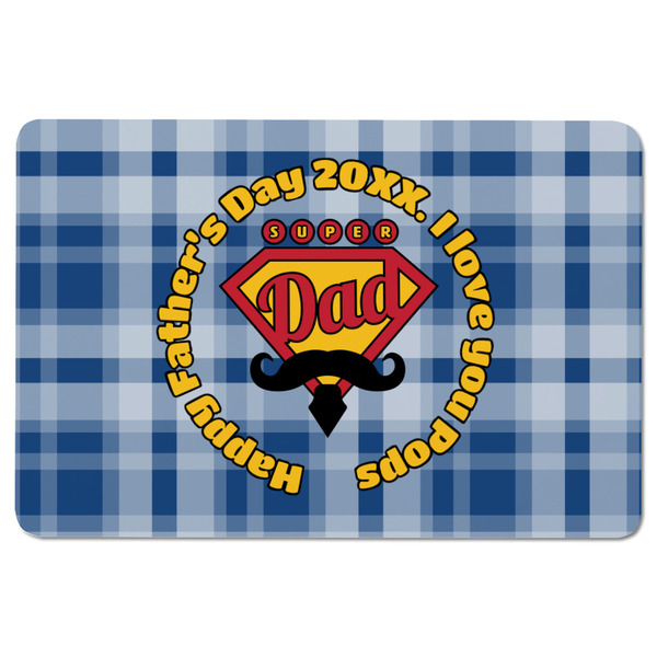 Hipster Dad Rectangular Fridge Magnet - FRONT