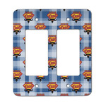 Hipster Dad Rocker Style Light Switch Cover - Two Switch