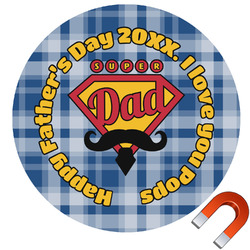 Hipster Dad Car Magnet (Personalized)