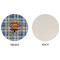 Hipster Dad Round Linen Placemats - APPROVAL (single sided)