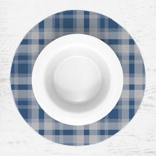 Hipster Dad Round Linen Placemats - LIFESTYLE (single)