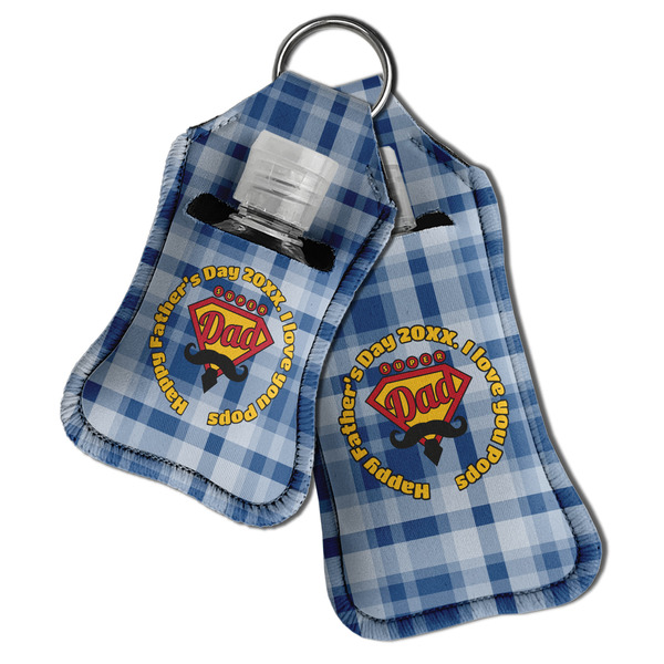 Hipster Dad Sanitizer Holder Keychain - Both in Case (PARENT)