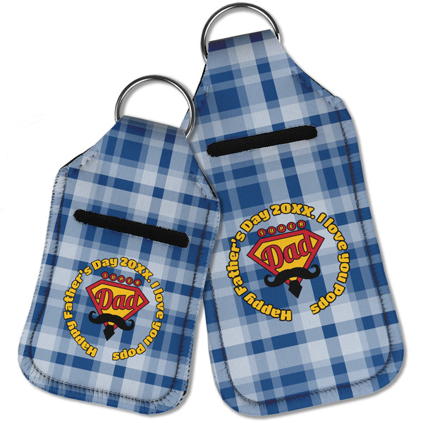 Hipster Dad Sanitizer Holder Keychain - Parent Main