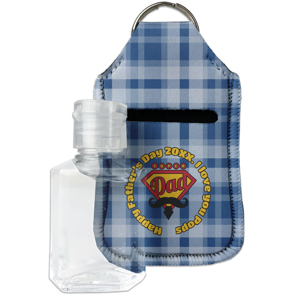 Custom Hipster Dad Hand Sanitizer & Keychain Holder (Personalized)