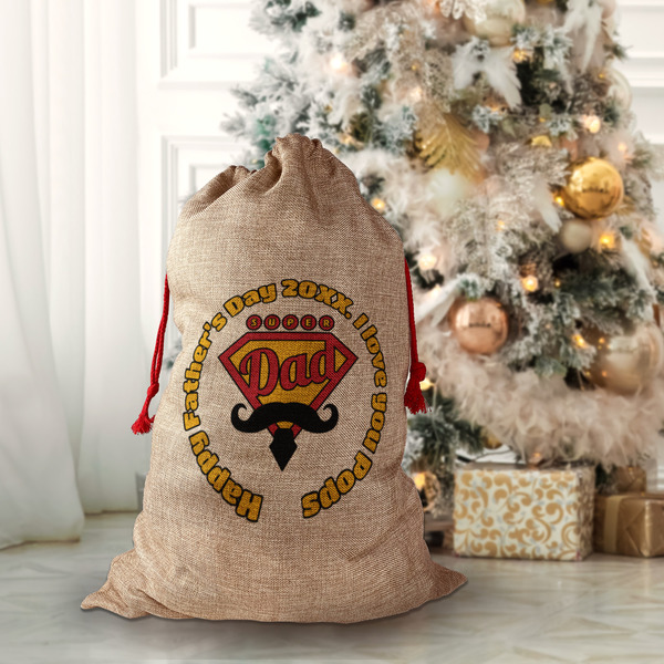 Hipster Dad Santa Bag - Lifestyle