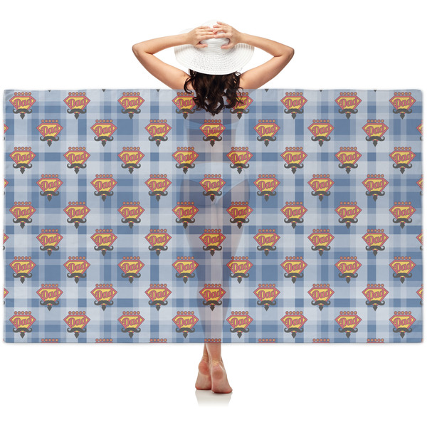 Custom Hipster Dad Sheer Sarong