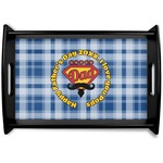 Hipster Dad Black Wooden Tray - Small (Personalized)