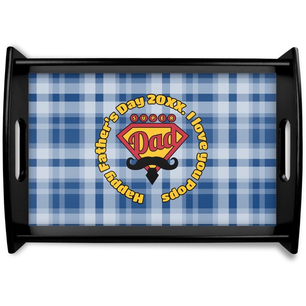 Custom Hipster Dad Wooden Tray (Personalized)