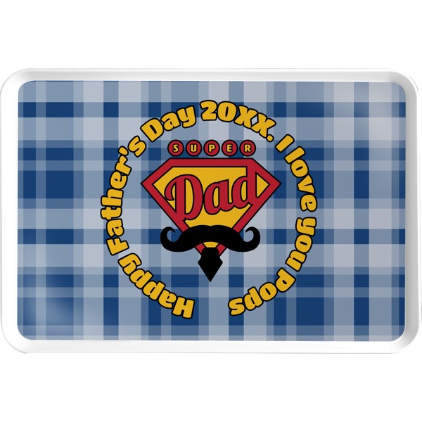 Custom Hipster Dad Serving Tray (Personalized)