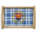 Hipster Dad Natural Wooden Tray - Small (Personalized)