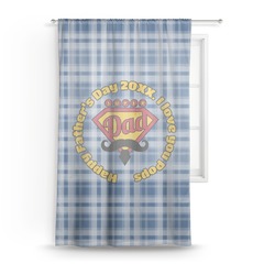 Hipster Dad Sheer Curtain (Personalized)