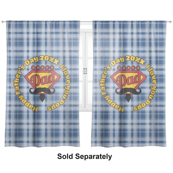 Hipster Dad Sheer Curtains