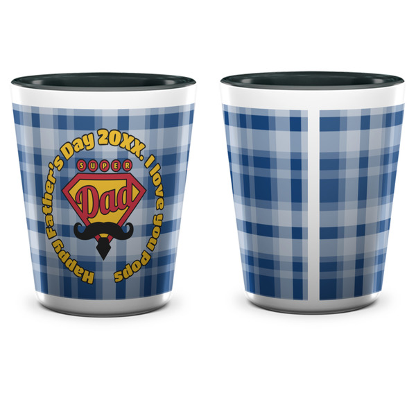 Hipster Dad Shot Glass - Two Tone - APPROVAL