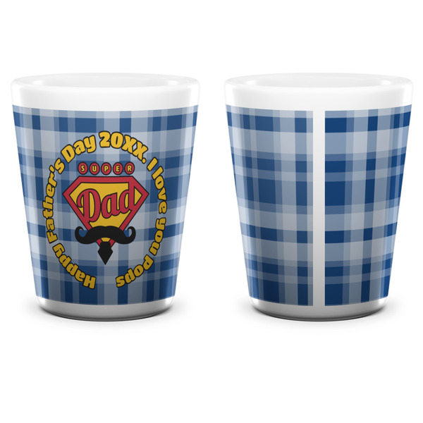 Hipster Dad Shot Glass - White - APPROVAL