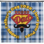 Hipster Dad Shower Curtain (Personalized)