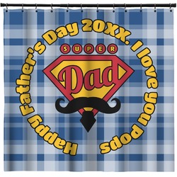 Hipster Dad Shower Curtain (Personalized)
