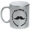 Hipster Dad Metallic Silver Mug (Personalized)