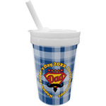 Hipster Dad Sippy Cup with Straw (Personalized)