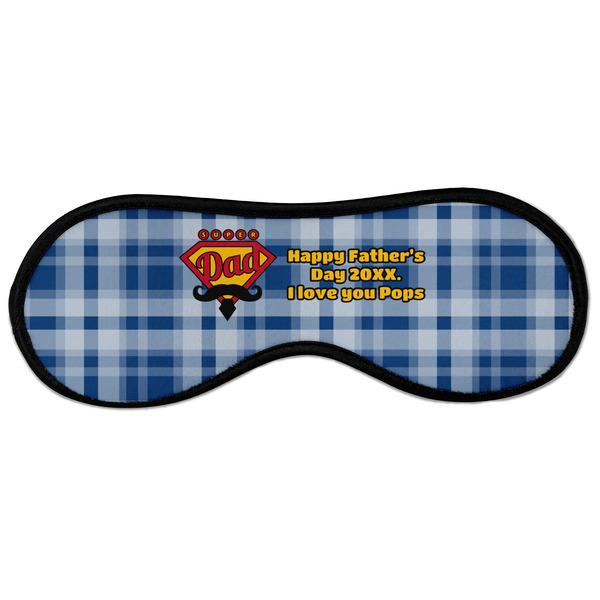 Custom Hipster Dad Sleeping Eye Masks - Large (Personalized)
