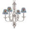 Hipster Dad Small Chandelier Shade - LIFESTYLE (on chandelier)