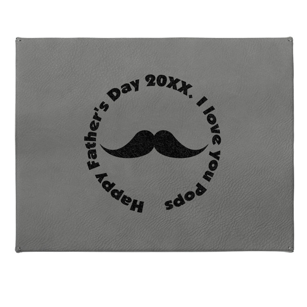 Hipster Dad Small Engraved Gift Box with Leather Lid - Approval