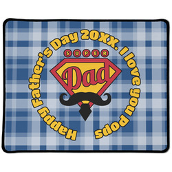 Hipster Dad Large Gaming Mouse Pad - 12.5" x 10" (Personalized)