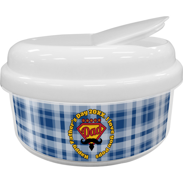 Custom Hipster Dad Snack Container (Personalized)