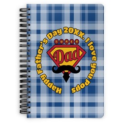 Hipster Dad Spiral Notebook (Personalized)