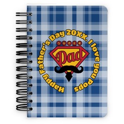 Hipster Dad Spiral Notebook - 5x7 w/ Name or Text