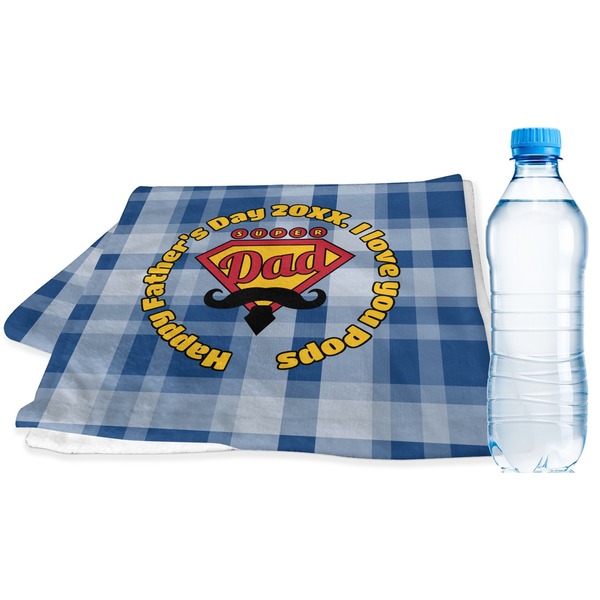 Custom Hipster Dad Sports & Fitness Towel (Personalized)