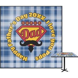 Hipster Dad Square Table Top - 24" (Personalized)
