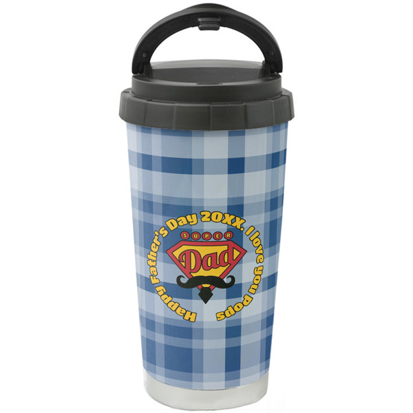 Custom Hipster Dad Stainless Steel Coffee Tumbler (Personalized)