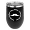 Hipster Dad Stemless Stainless Steel Wine Tumbler - Black - Double Sided (Personalized)